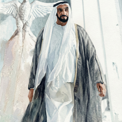 Sheikh Zayed Illustration